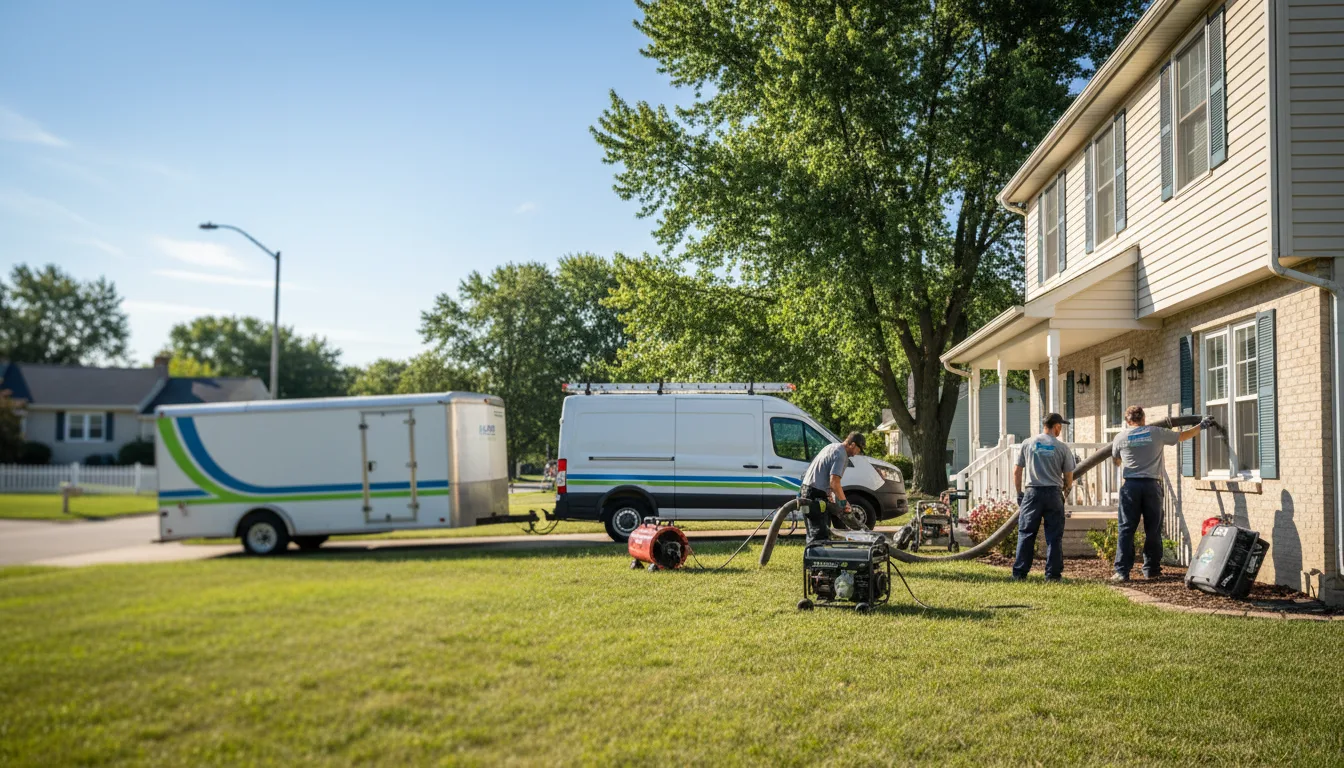 Flooded Basement Restoration And Cleanup With Repair in Marion, OH near me